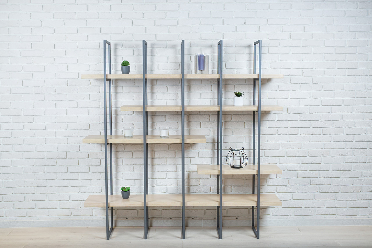 Стеллаж для хранения Loft NS-1971 1830x1800x350 мм Черный (6156d5873edc877ba8589a08)