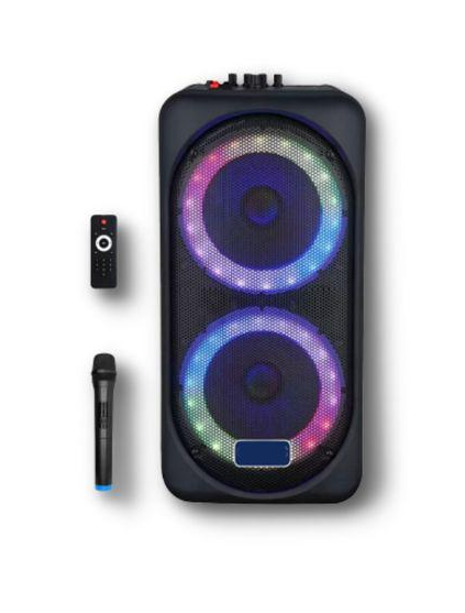 Колонка портативная XPRO GZ-X828 200 Вт USB/SD/FM радио/Bluetooth/1 микрофон/ДУ (MER-15721)