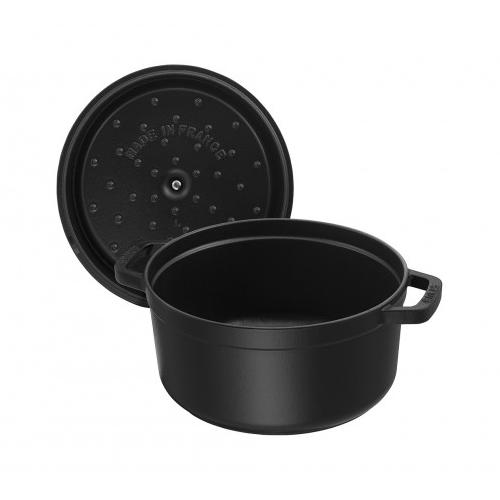 Кастрюля чугунная Staub New Classic эмалированная с крышкой 6,7 л 28 см Черный (1102825) - фото 4