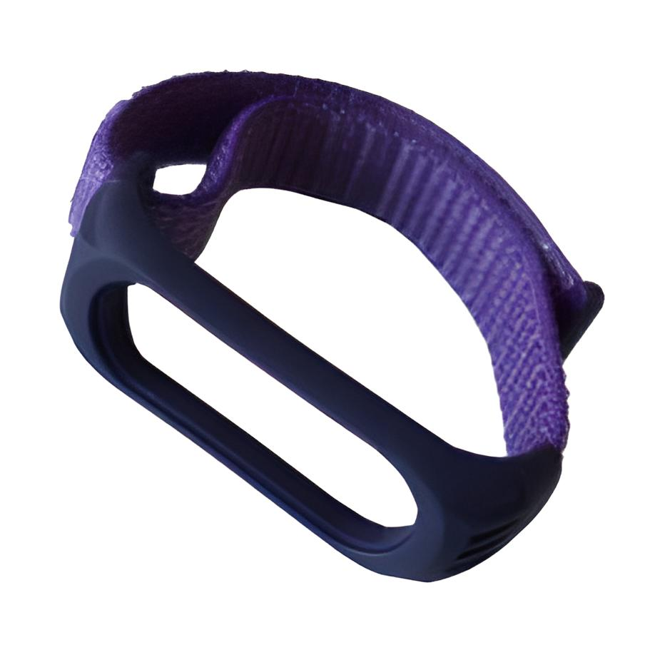 Ремешок для фитнес браслета Xiaomi Mi Band 3 4 Nylon Silicone Grape