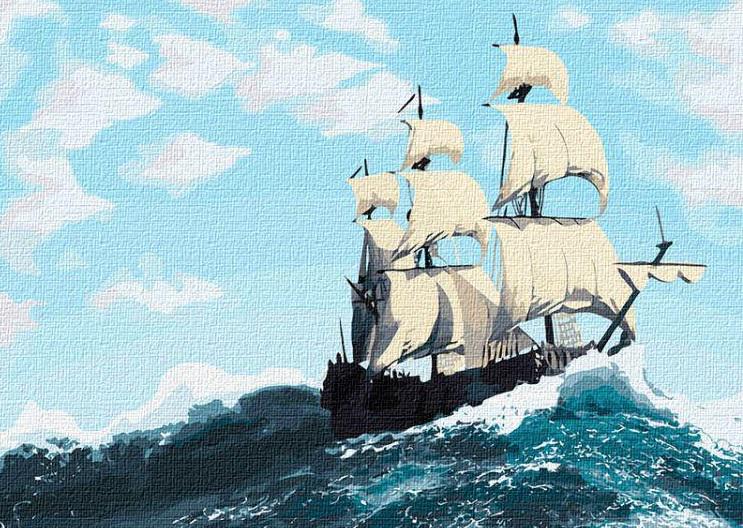 Картина по номерам Бурные волны