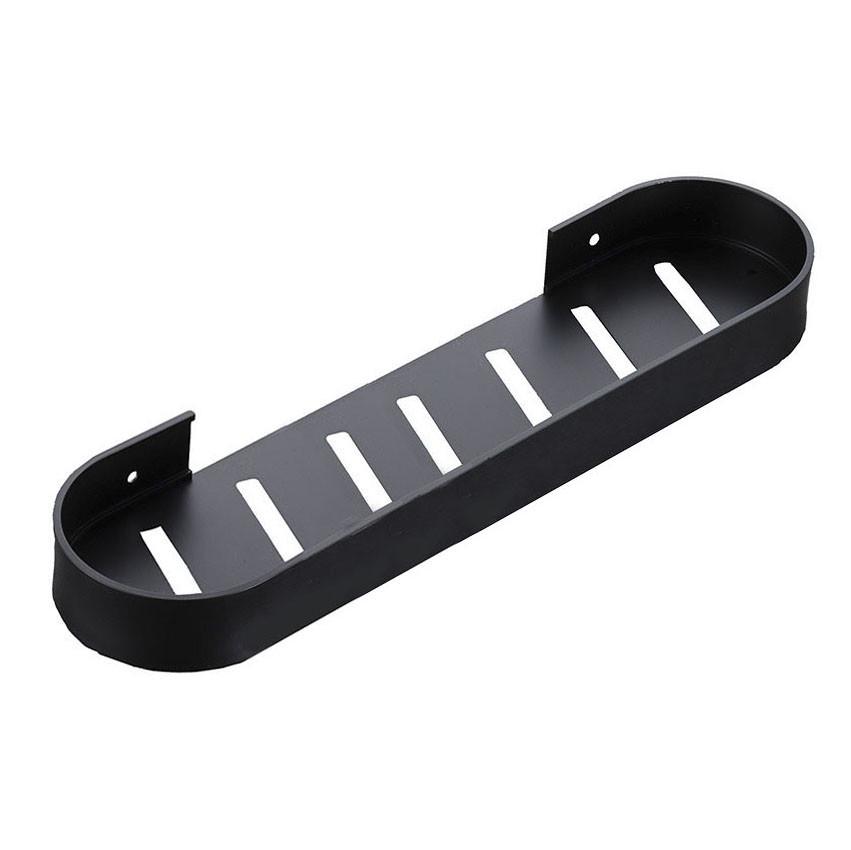 Алюмінієва полиця для ванної POPER C 48 см Чорний