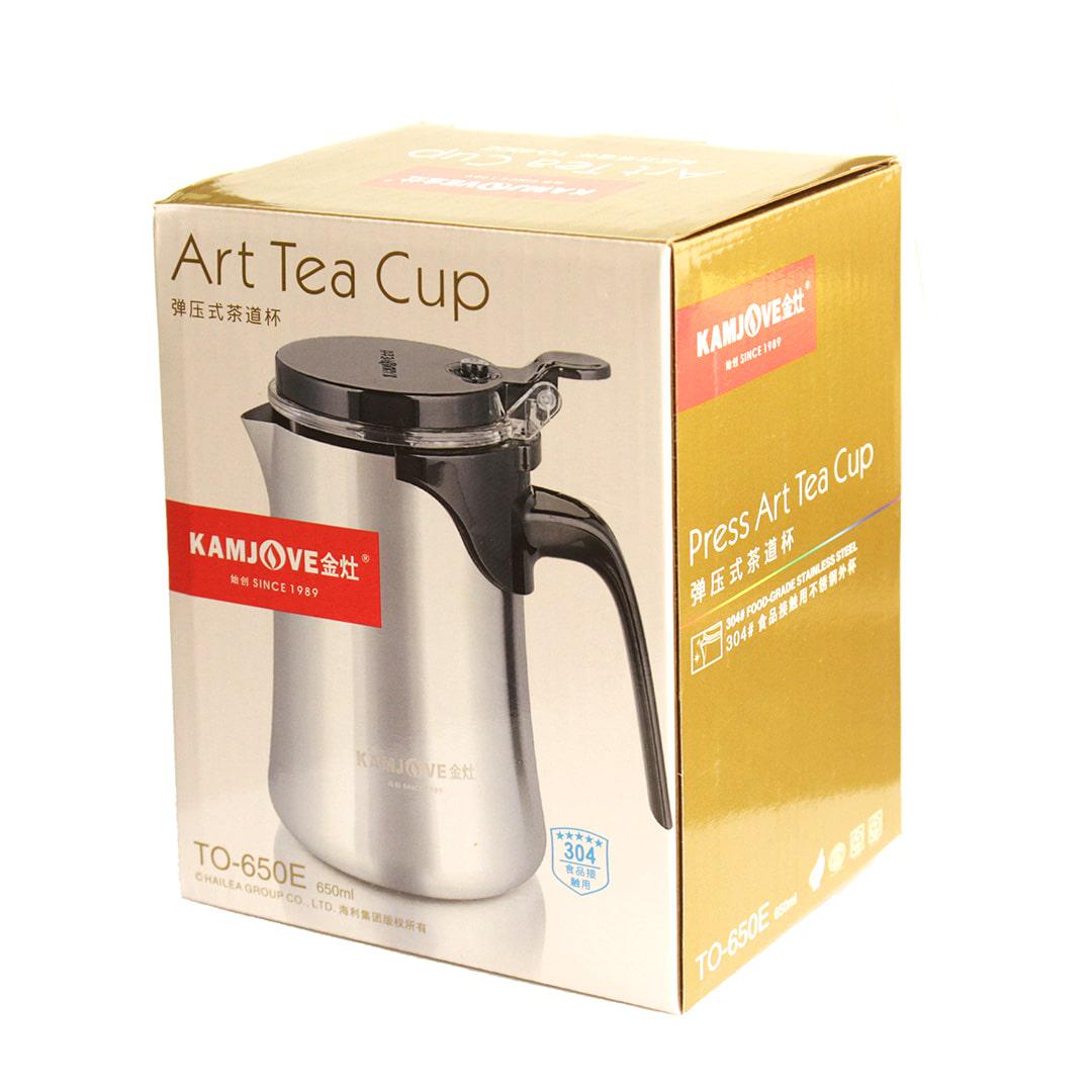 Чайник-тіпод гунфу Kamjove ТО-650E з внутрішньою колбою/кнопкою нержавіюча сталь 650 мл (957) - фото 4 Чайник-тіпод гунфу Kamjove ТО-650E з внутрішньою колбою/кнопкою нержавіюча сталь 650 мл (957) - фото 4