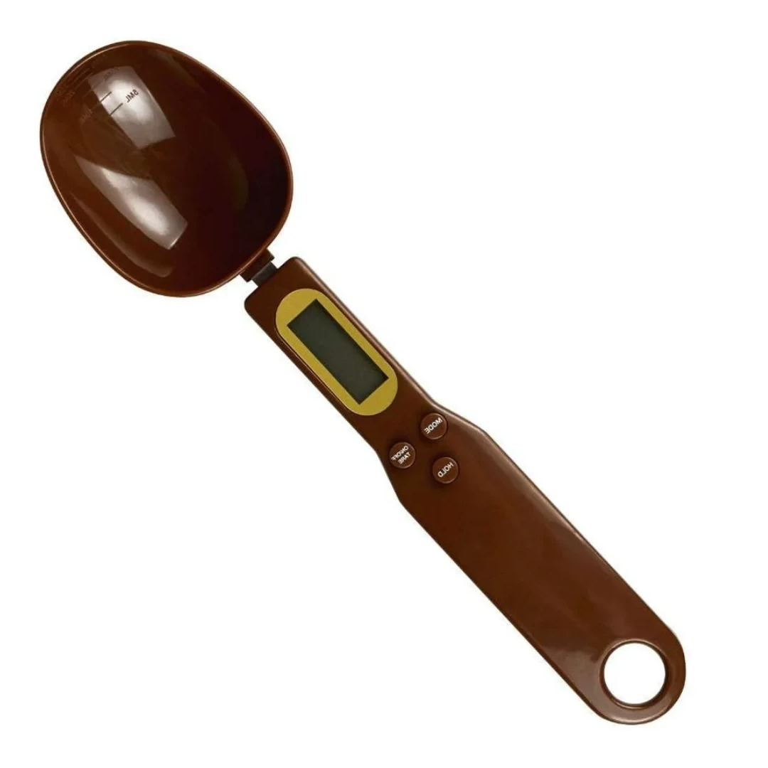 Ложка-весы мерная электронная с LCD экраном Digital Spoon Scale 500 г Коричневый (MS-13692)