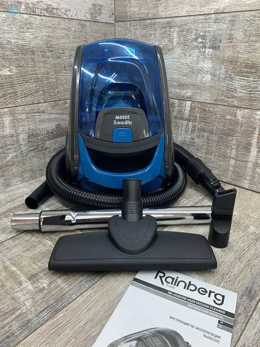 Пилосос контейнерний Rainberg RB-652B 3700 Вт безмішковий з фільтрацією HEPA (ML-04828) - фото 2 Пилосос контейнерний Rainberg RB-652B 3700 Вт безмішковий з фільтрацією HEPA (ML-04828) - фото 2