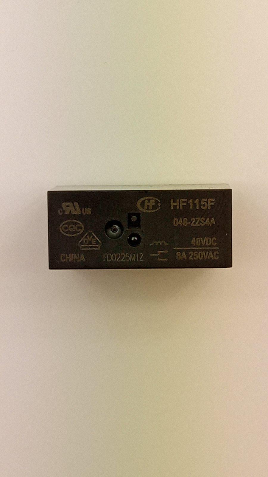 Реле HF115F-048-2ZS4A DC48V 2x8A (30334)