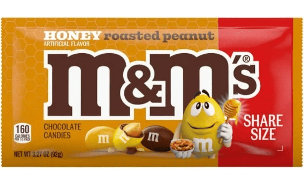Драже M&M's Honey Roasted Peanut Chocolate Candy 92 г (2859066216)