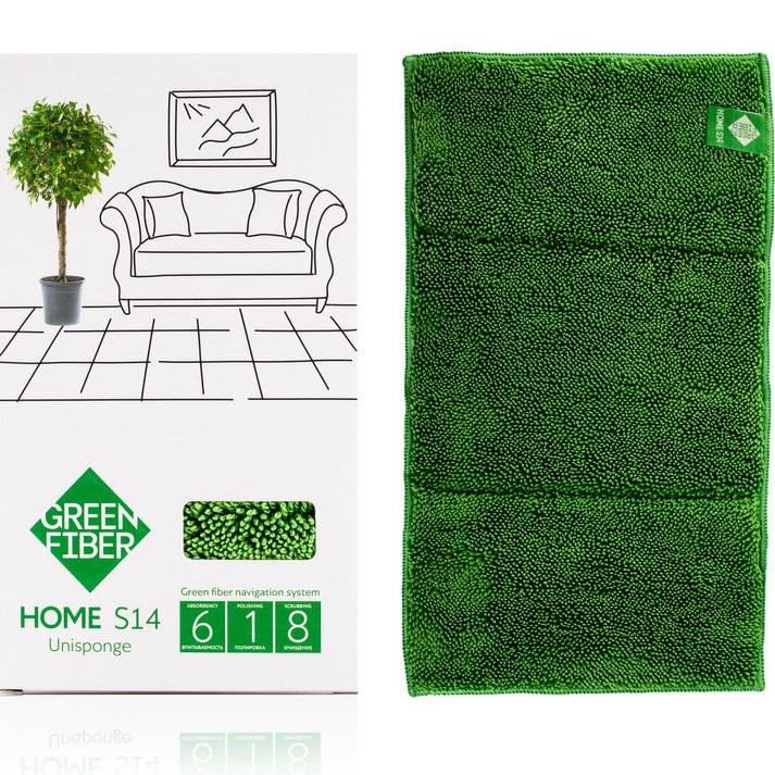 Спонж GreenWay Green Fiber Home S14 Твист Green (08058) - фото 3 Спонж GreenWay Green Fiber Home S14 Твист Green (08058) - фото 3