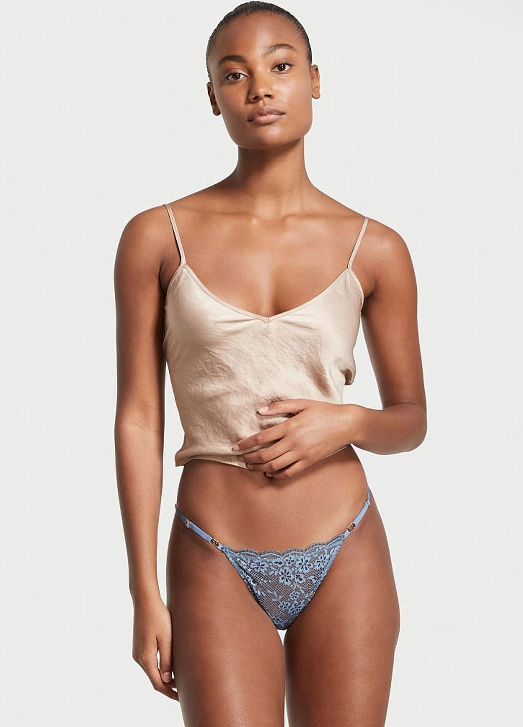 Женские трусы Victoria's Secret 1440000144110QB5S S Синий (57175684)