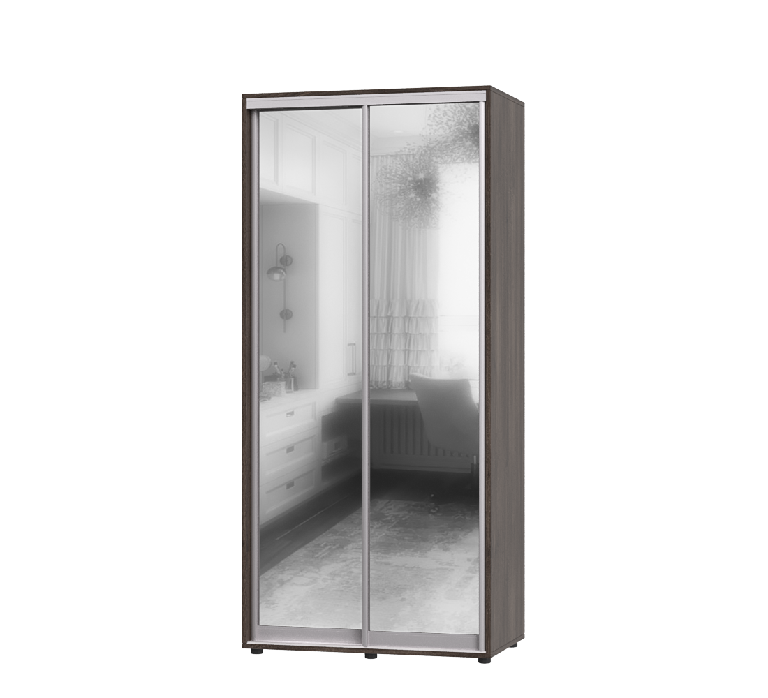 Шафа-купе з двома дверима Еверест ШК-01 110х60х220 см Шамоні Темний (07103) Шафа-купе з двома дверима Еверест ШК-01 110х60х220 см Шамоні Темний (07103)