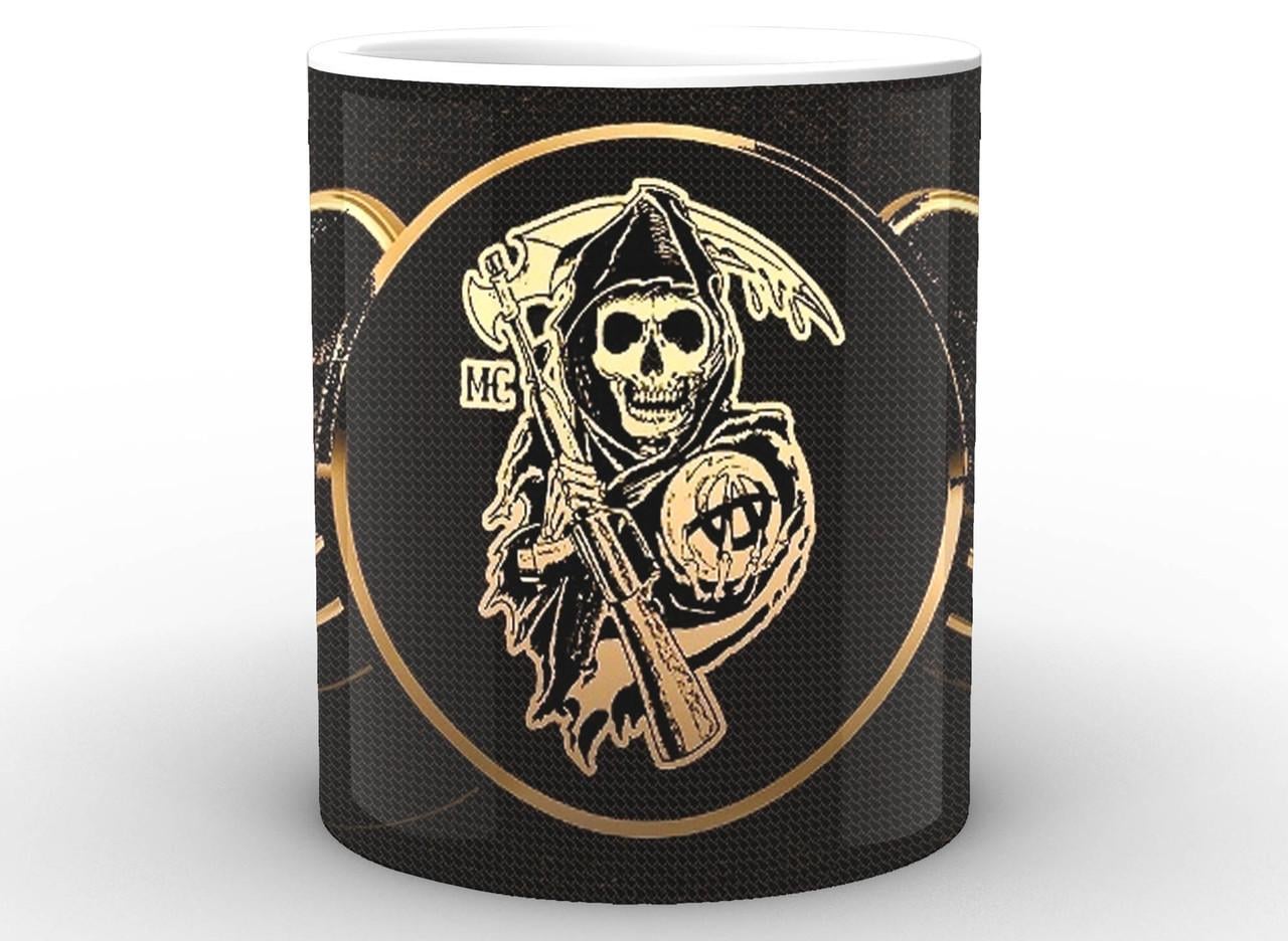 Чашка GeekLand Sons of Anarchy символ Белый 330 мл (SA.002.14)