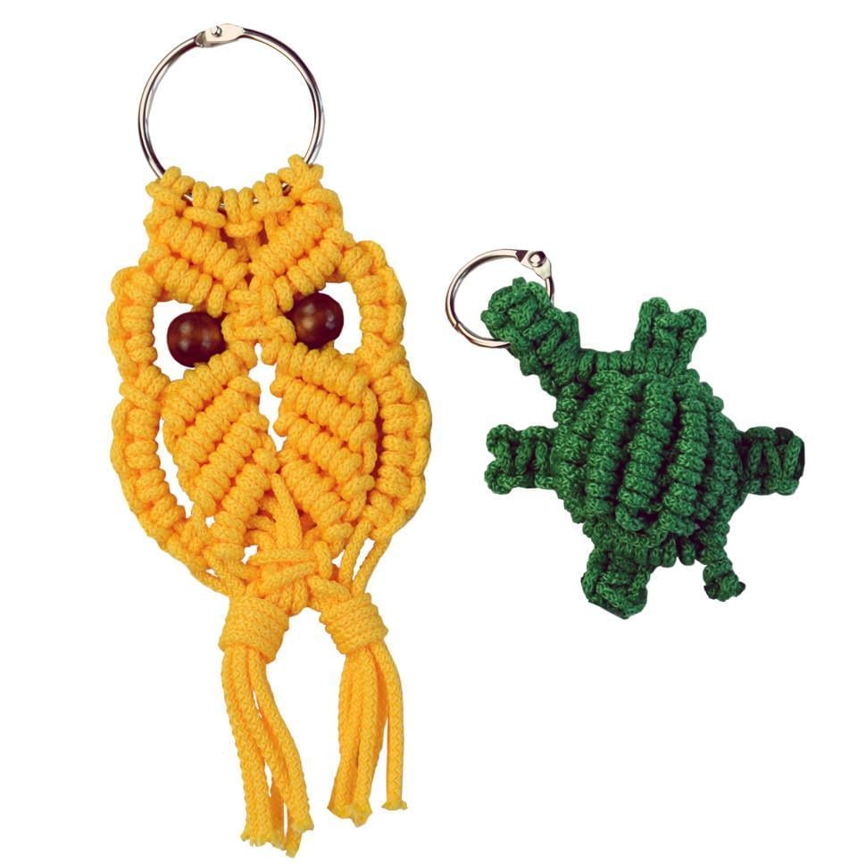 Набір дитячої творчості Умняшка макраме підвіски на рюкзак 23,3х6,2х15,2 см від 8 років Золотий (RN-250-N-1170)