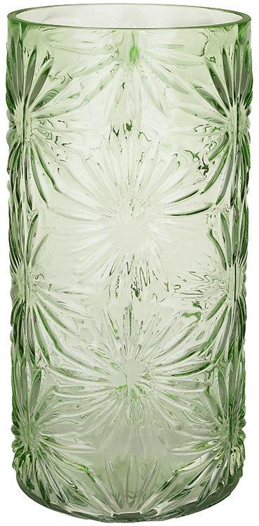 Ваза для цветов из стекла Flowering Time Ромашка 15х30,5 см Зеленый