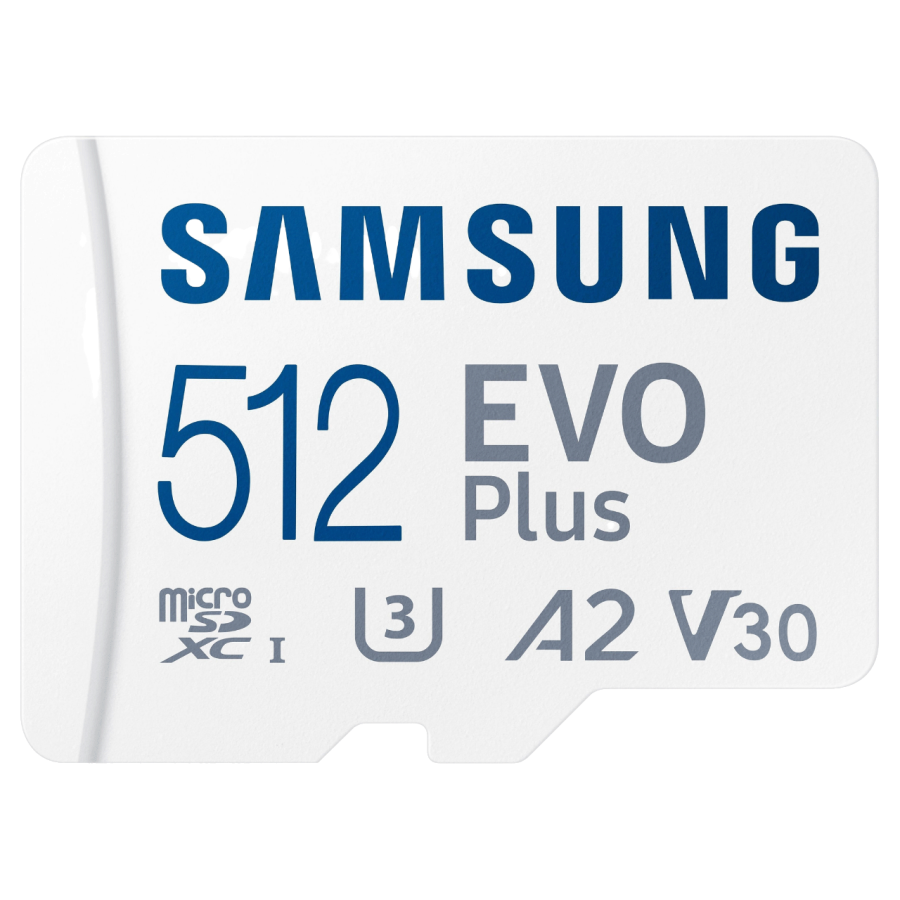 Карта памяти Samsung EVO Plus microSDXC 512GB UHS-I с SD адаптером