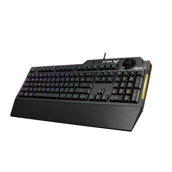 Клавиатура Asus TUF Gaming K1 RGB USB Black (90MP01X0-BKMA00)