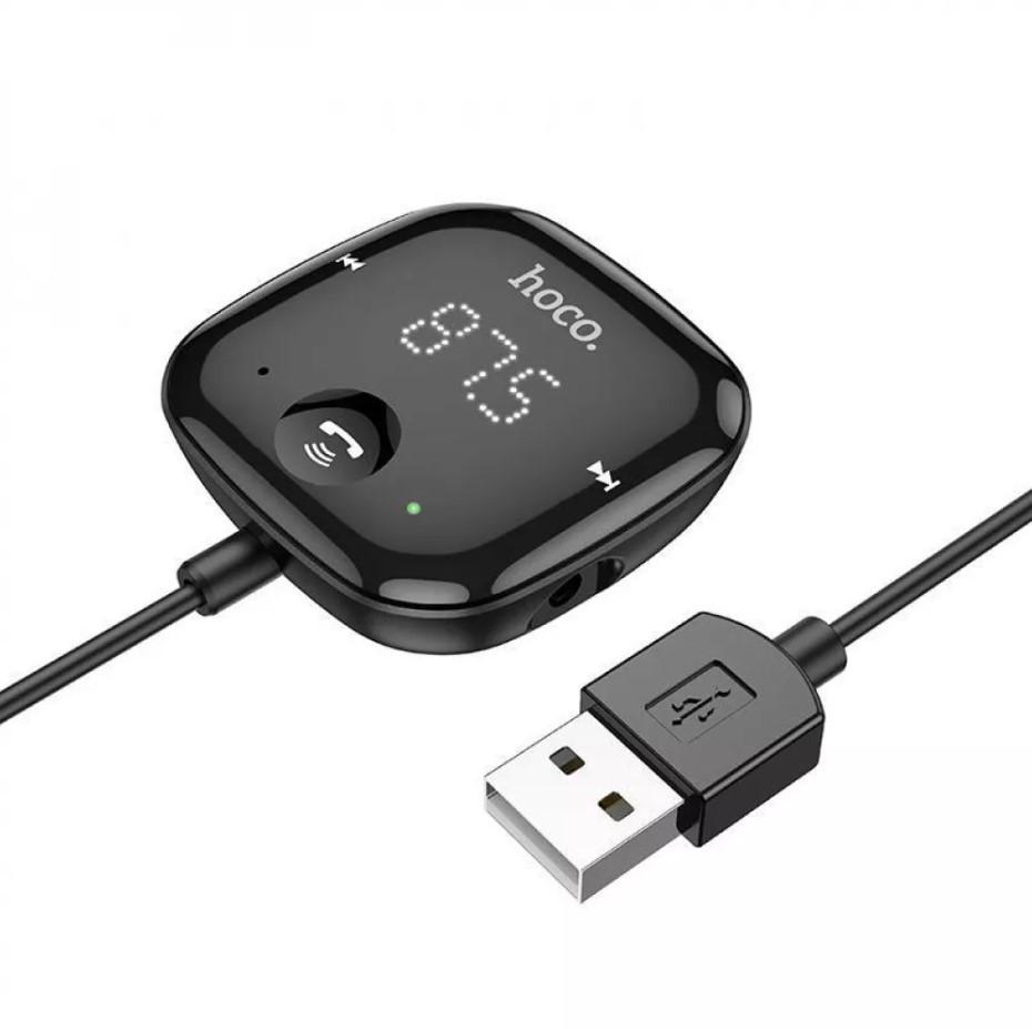 Модулятор автомобильный FM Hoco E65 Bluetooth/TF/AUX - фото 5