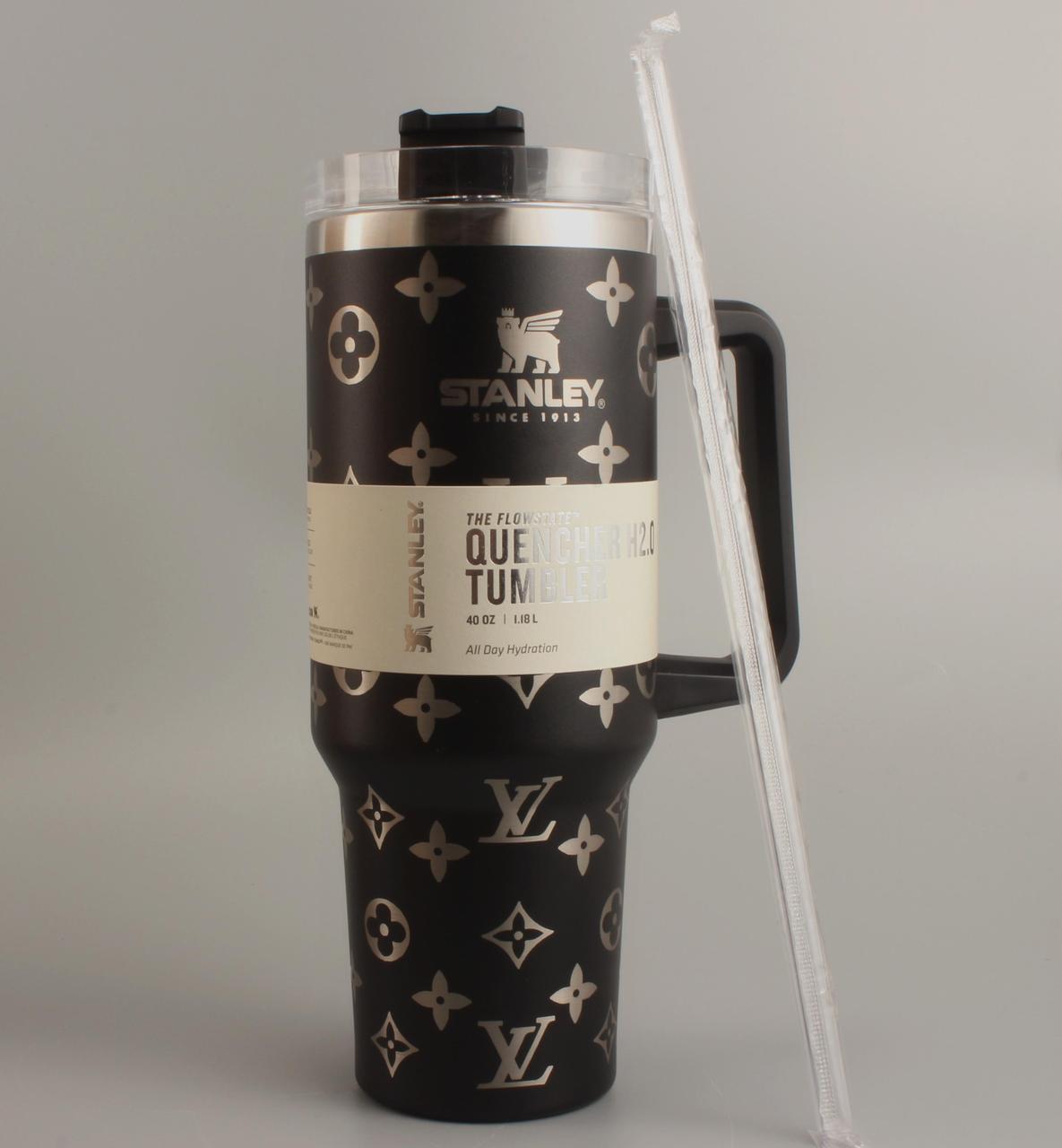 Термочашка Stanley Quencher H2.0 Tumbler з нержавіючої сталі 1,18 л Black Monogram (KT6007829)