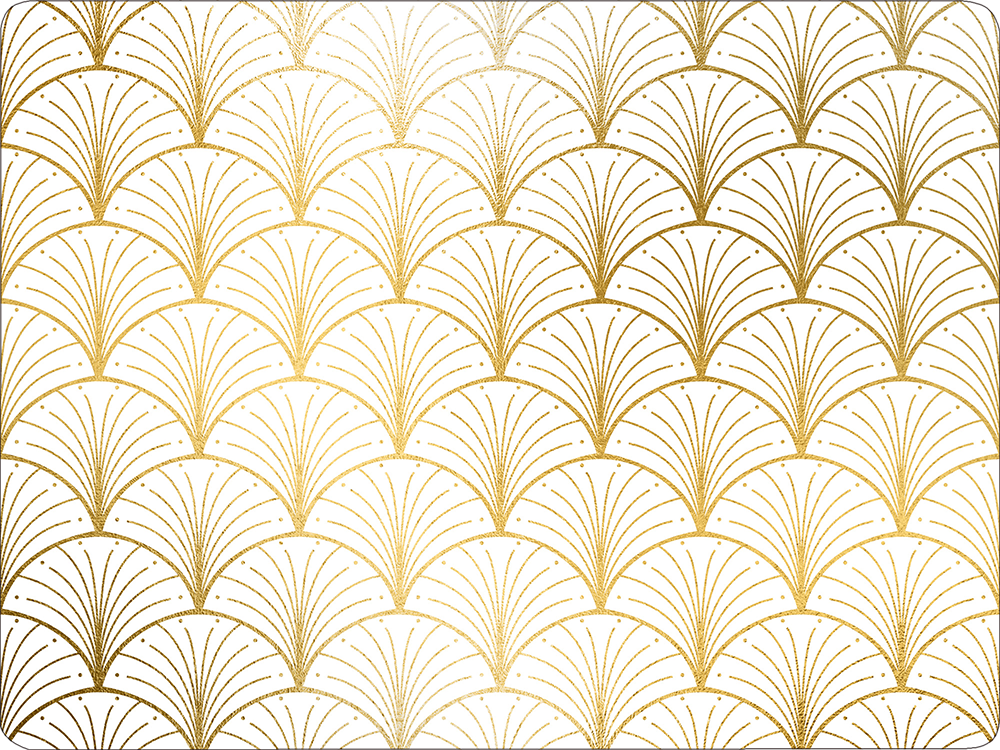 Підставка під прибори пробкова Абстракція золото 30х40 см Позолочений (PGR-10123)