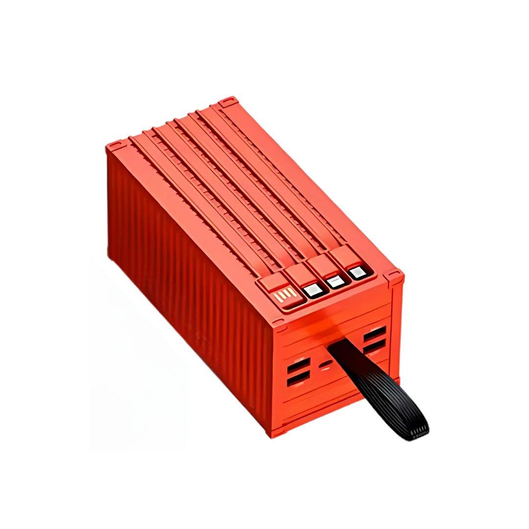 Аккумулятор портативный внешний с быстрой зарядкой и кабелями 20000 mAh Red (Powerbank_11_Red)