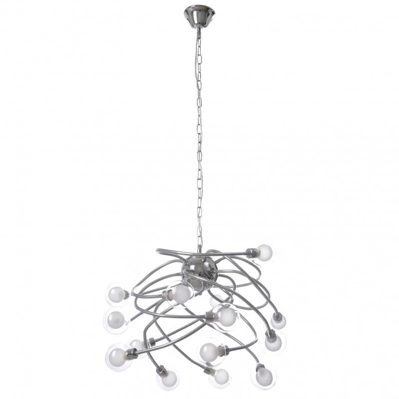 Люстра молекула лофт Brille BL-416S/15 G9 CH галогенная с гибким рожком