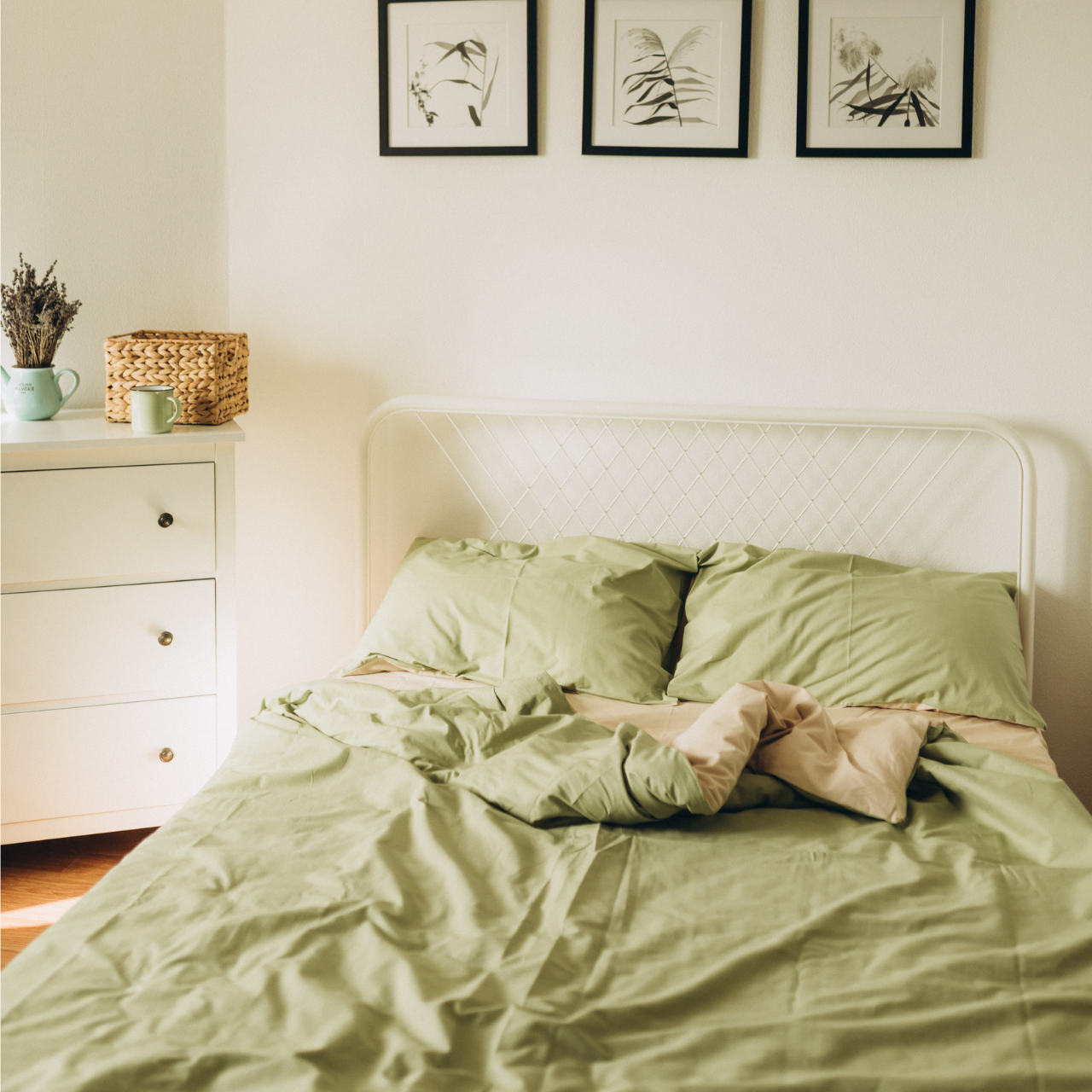 Постільна білизна Ohra Home Кретон Olive сімейний Оливковий