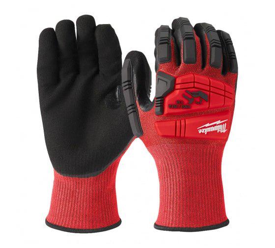 Перчатки Milwaukee с защитой от удара и сопротивлением порезам уровень 3 9/L (4932478128)