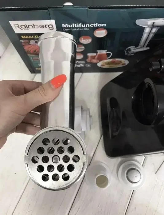 М'ясорубка електрична Rainberg RB-676 із соковижималкою 3800W - фото 6 М'ясорубка електрична Rainberg RB-676 із соковижималкою 3800W - фото 6
