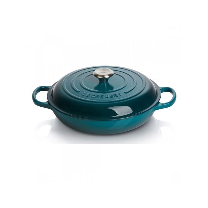 Сковорода-жаровня Le Creuset чавунна 30 см Deep Teal (2501638)