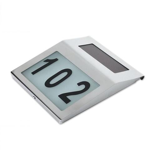 Світлодіодний вказівник номера будинку master LED mL-1478 01 W 5500-6000K IP65 на сонячній батареї з датчиком сутінків