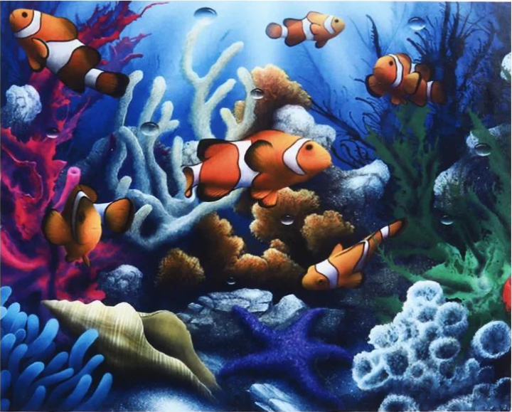 Алмазна мозаїка за номерами Josef Otten Підводний світ 60766 30x40 см (MTT-178074)