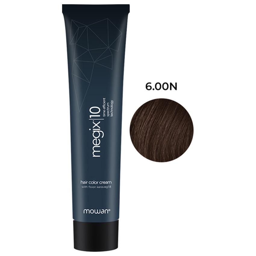 Краска для волос Megix10 Mowan с низким содержанием аммиака 6.00N Интенсивный нейтральный темный блонд 100 мл (2507679439)