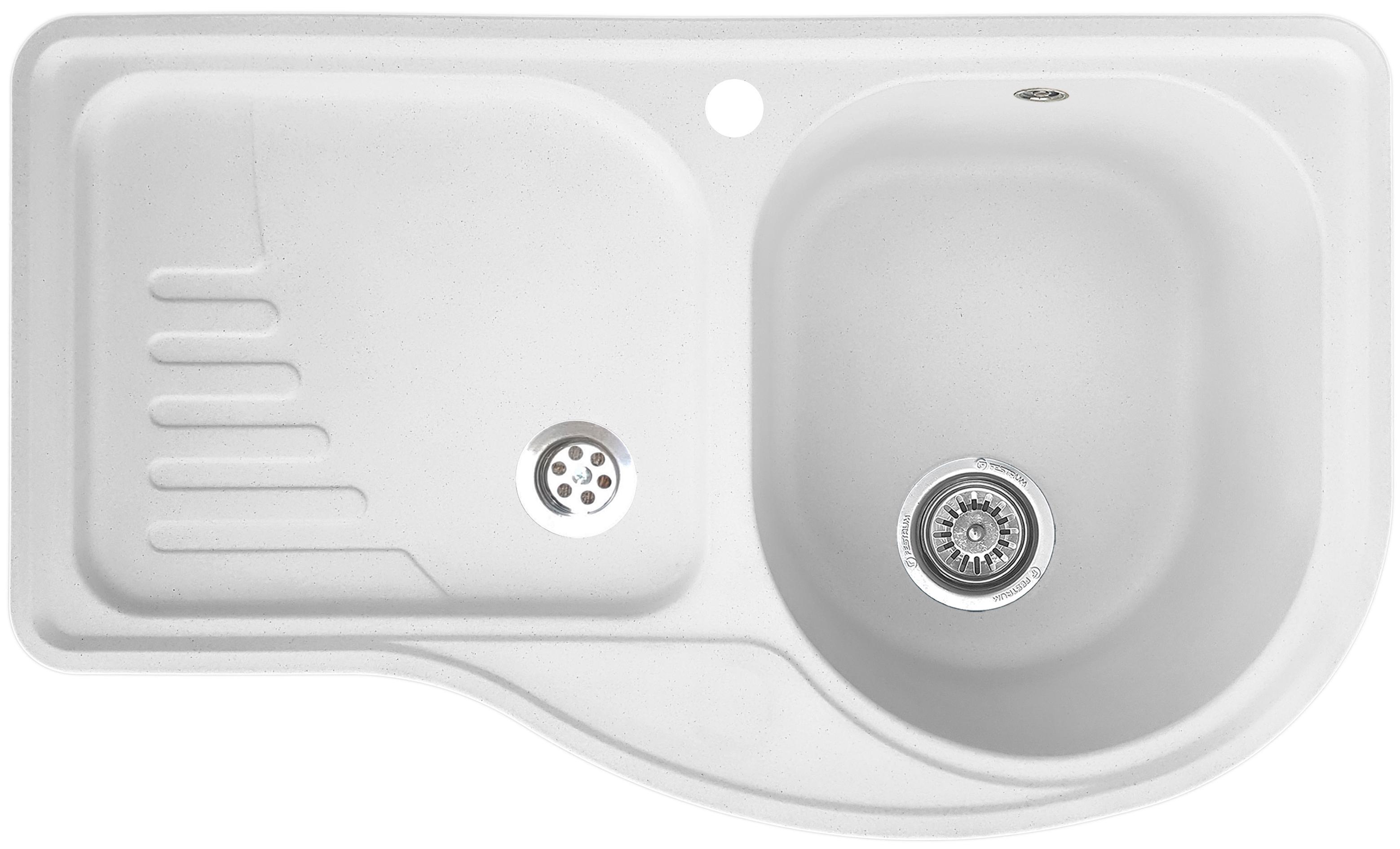 Мойка кухонная Valetti 52L 840x510 мм Белый Мойка кухонная Valetti 52L 840x510 мм Белый