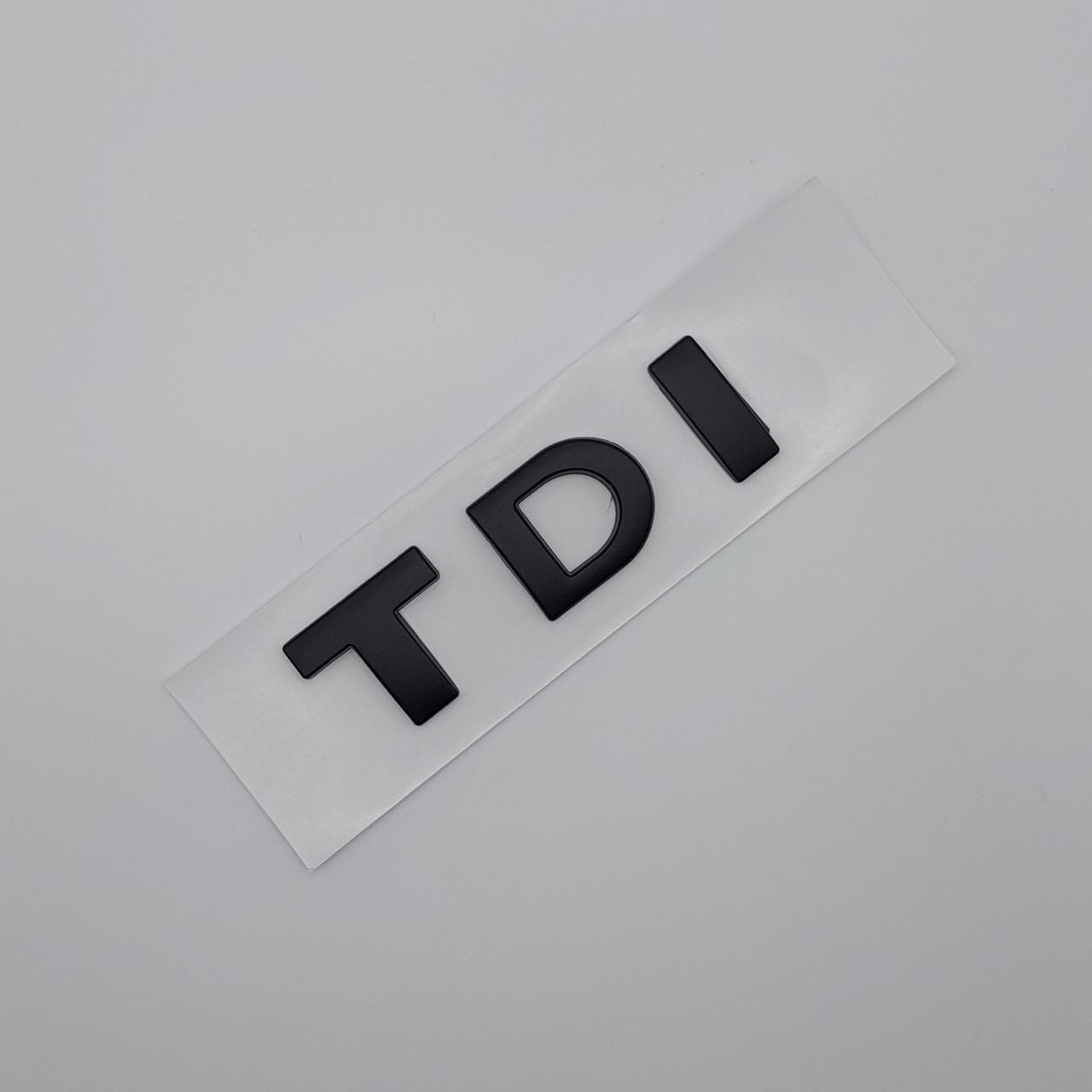Емблема напис TDI на задню частину Чорний матовий (1726930471)