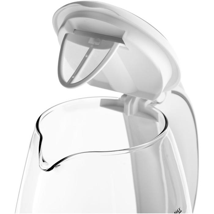 Электрочайник First FA-5404-2-WI glass 1,7 л 2200 Вт White (26450507) - фото 7