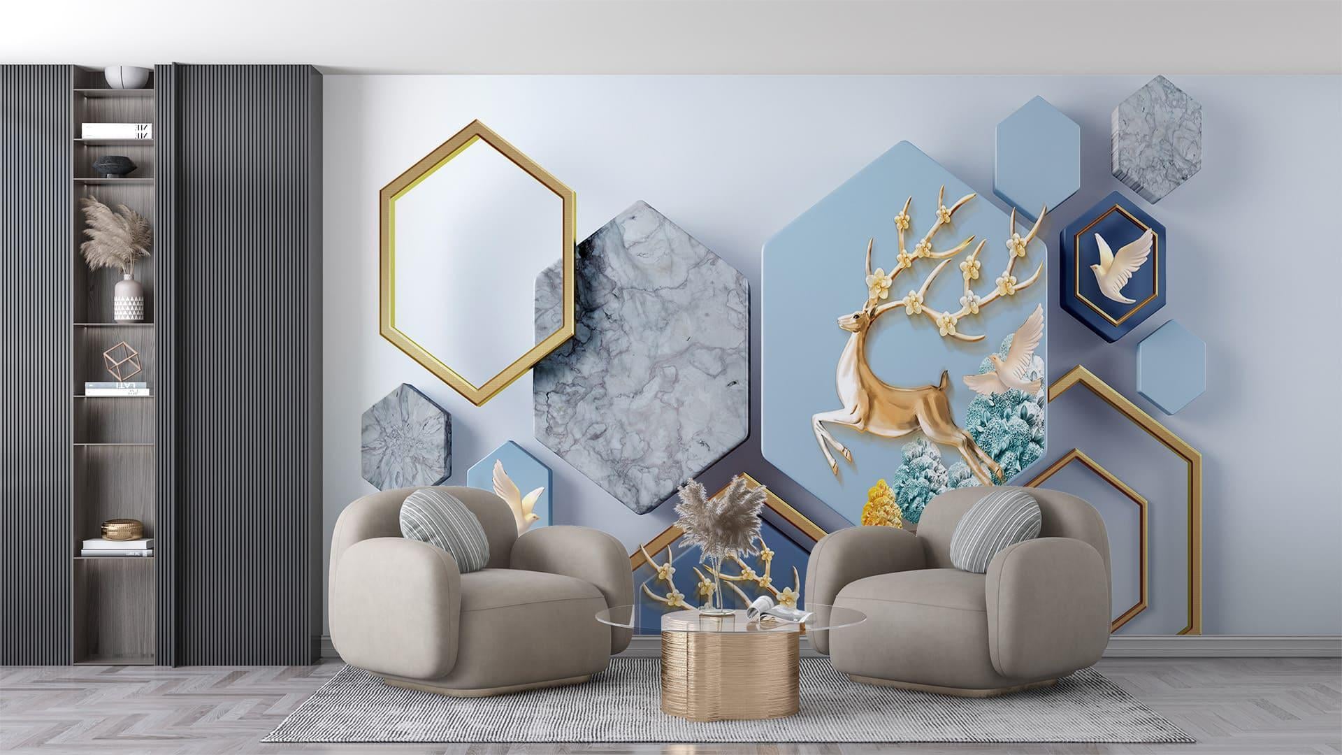 Фотообои флизелиновые Styleo Print-walls Геометрия природы 0732 400х250 см (Pw-0732/4)