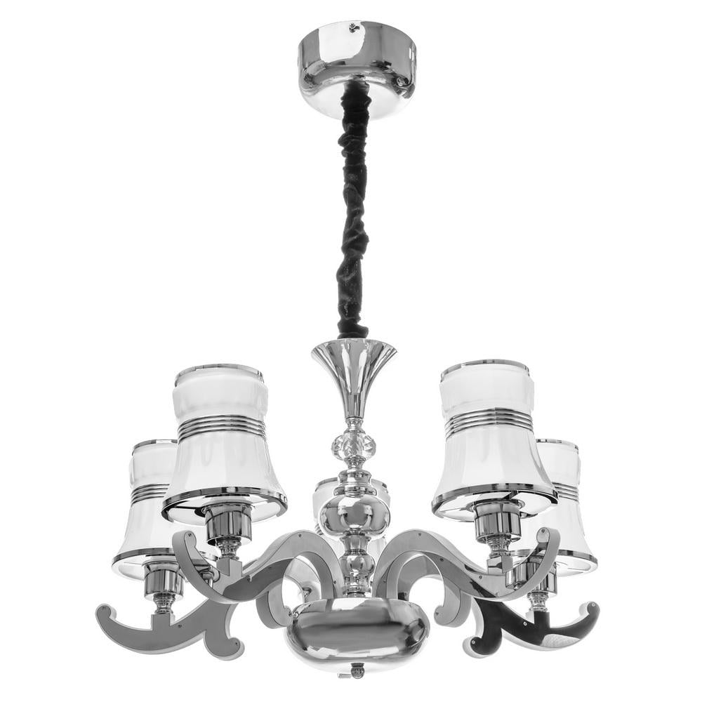 Люстра подвесная прованс с абажуром с подсветкой Brille BKL-645S/5