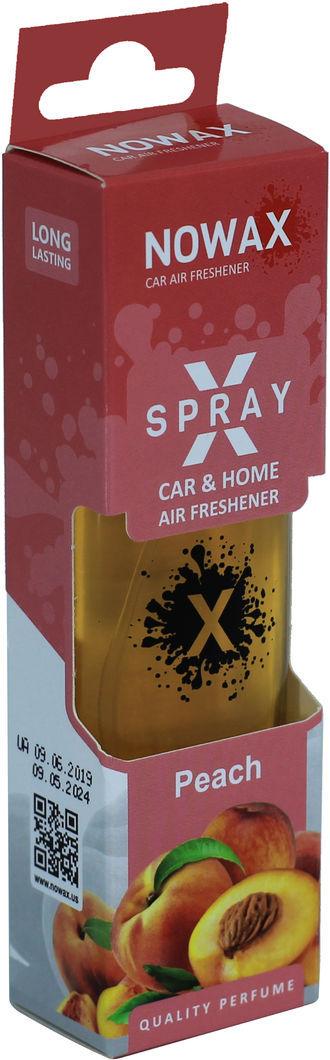 Ароматизатор для авто Nowax X Spray Peach на зеркало спрей 50 мл (0303306)