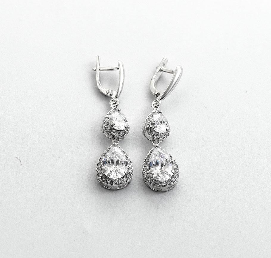 Серьги серебряные длинные Maxi Silver 7954 (87954)