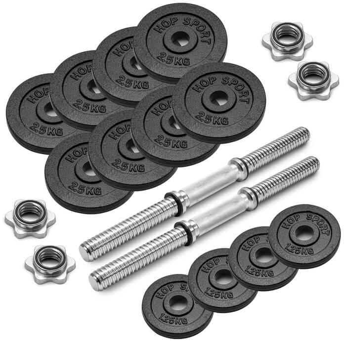 Гантелі металеві Hop-Sport New 2х15 кг із рукавичками - фото 7 Гантелі металеві Hop-Sport New 2х15 кг із рукавичками - фото 7