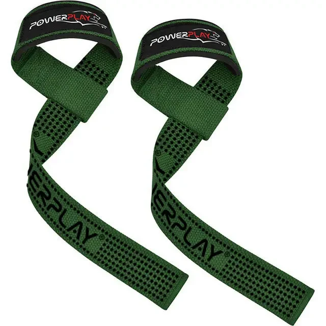 Лямки для тяги PowerPlay 7064 Lifting Gym Straps Зеленый (PP_7064_Green) - фото 2