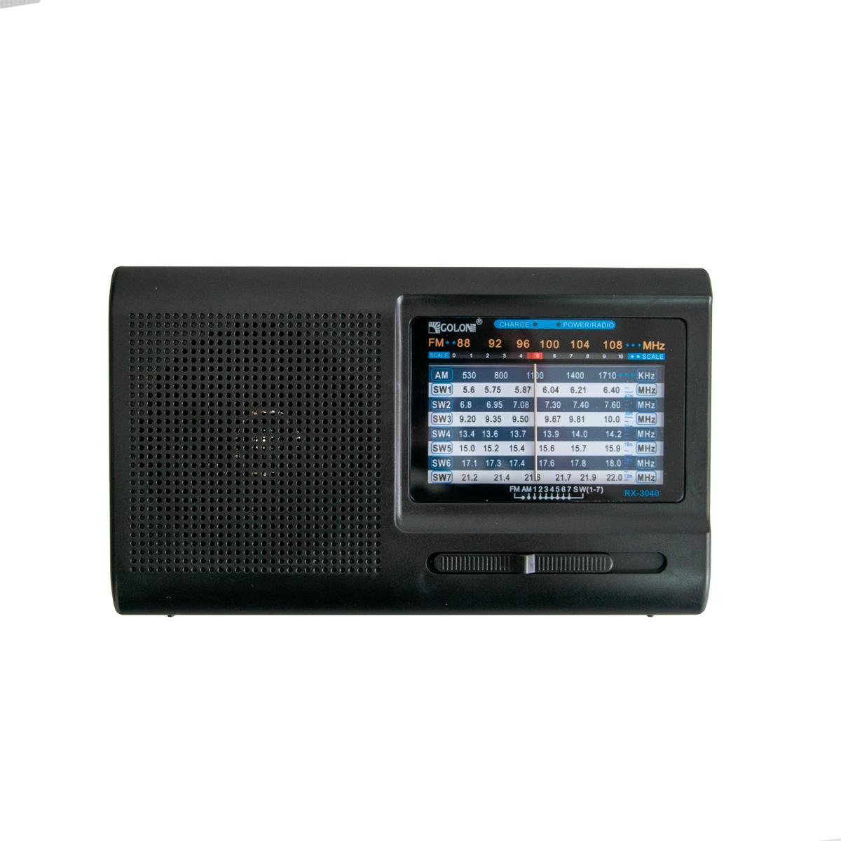 Радіоприймач FM Golon RX-3040 радіо на батарейках (1010528-Black) - фото 2