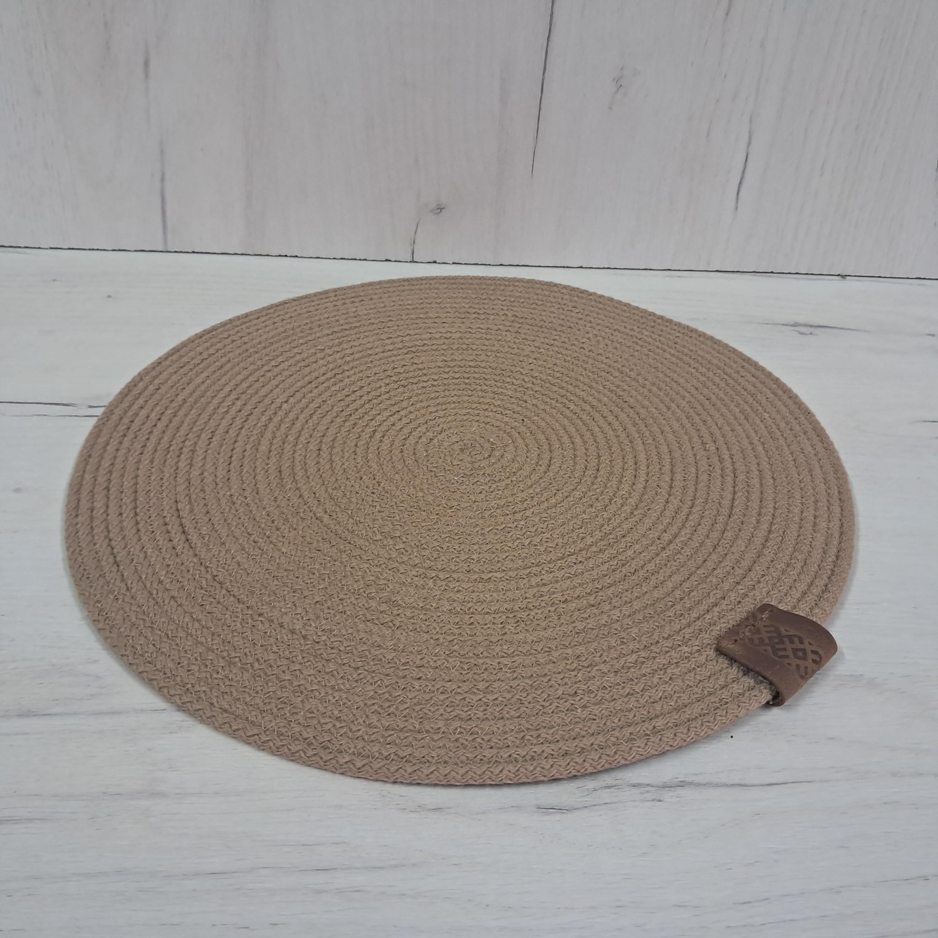 Плейсмат із джуту та бавовняного шнура під гаряче Глиняний (26200545) - фото 1 Плейсмат із джуту та бавовняного шнура під гаряче Глиняний (26200545) - фото 1