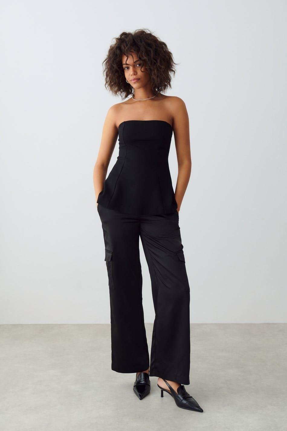 Топ Gina tricot 20355П S Черный (3331109413542) Топ Gina tricot 20355П S Черный (3331109413542)