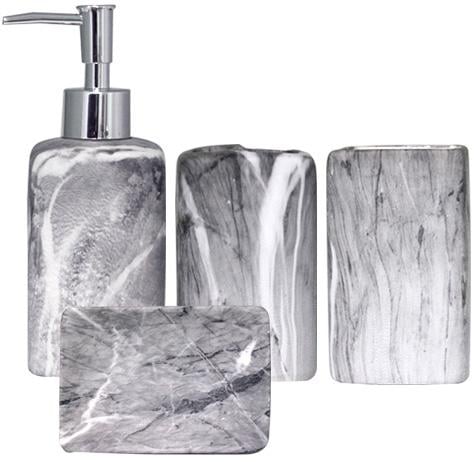 Набор аксессуаров Гранит для ванной комнаты 4 пр. керамика (ST-888-06-021)