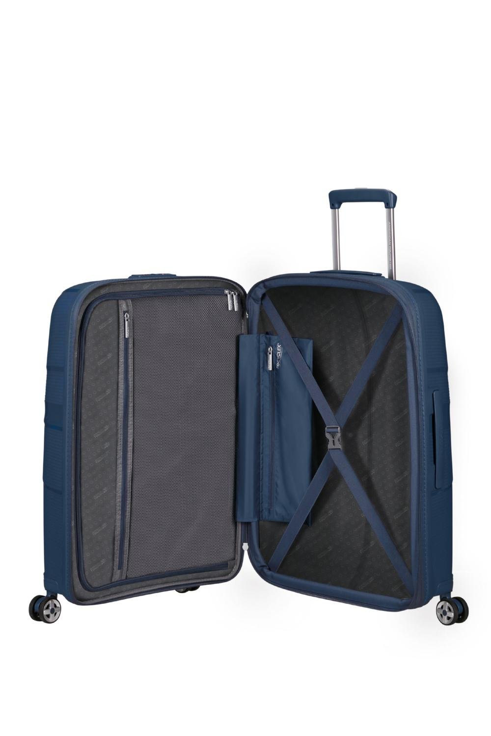 Валіза American Tourister STARVIBE 67х46х27-30 см Темно-синій (MD5*41003) - фото 3