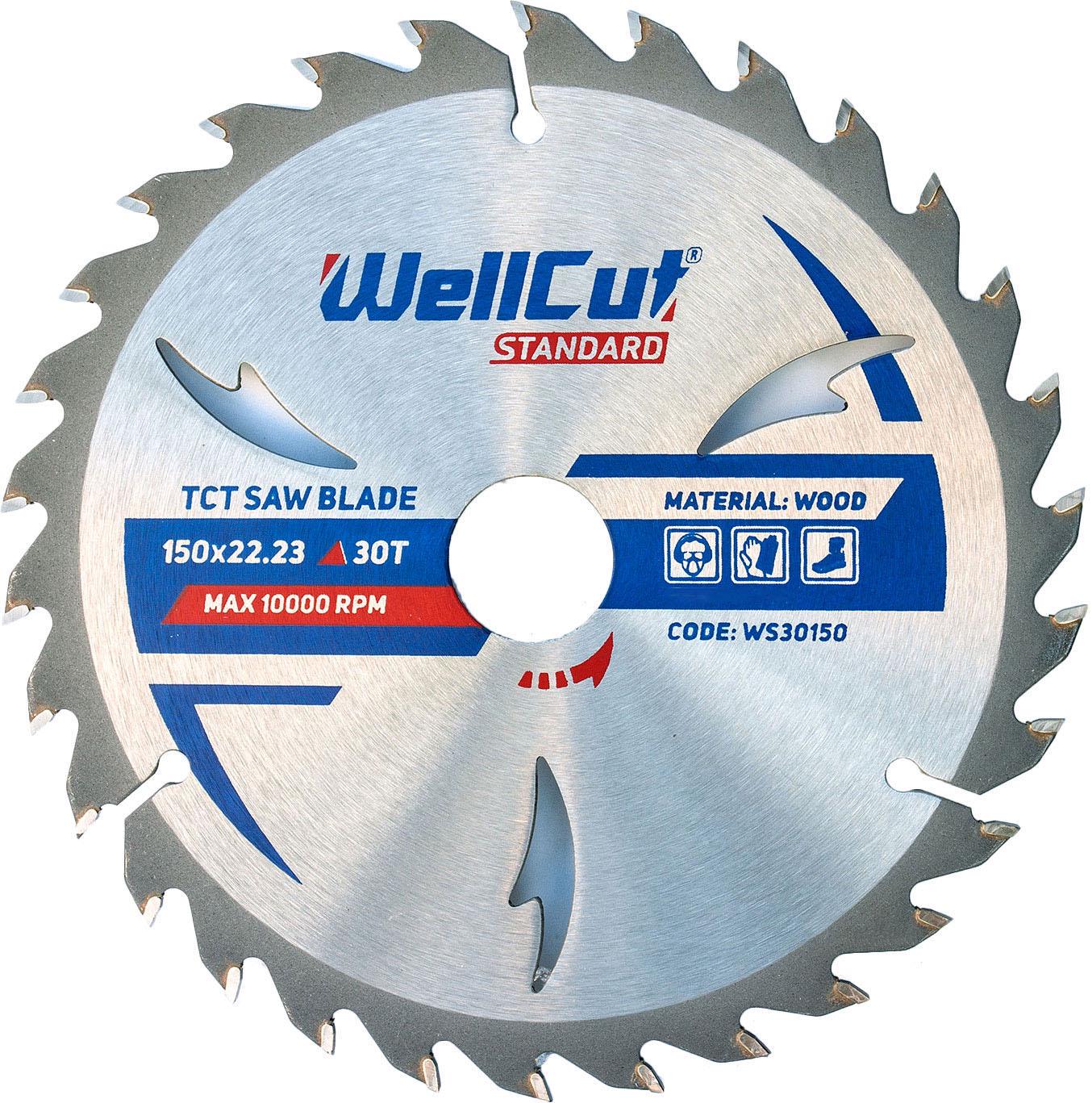 Пильный диск WellCut Standard 150x22,23 мм 30 зубьев (23463)