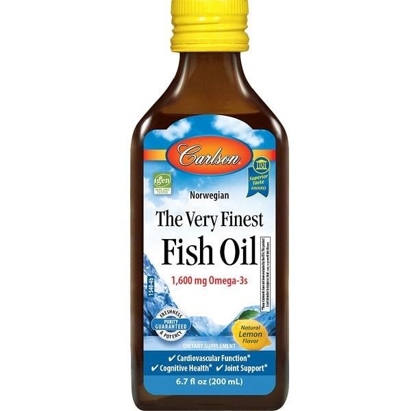 Омега 3 Carlson Labs The Very Finest Fish Oil 200 мл 40 порцій Lemon