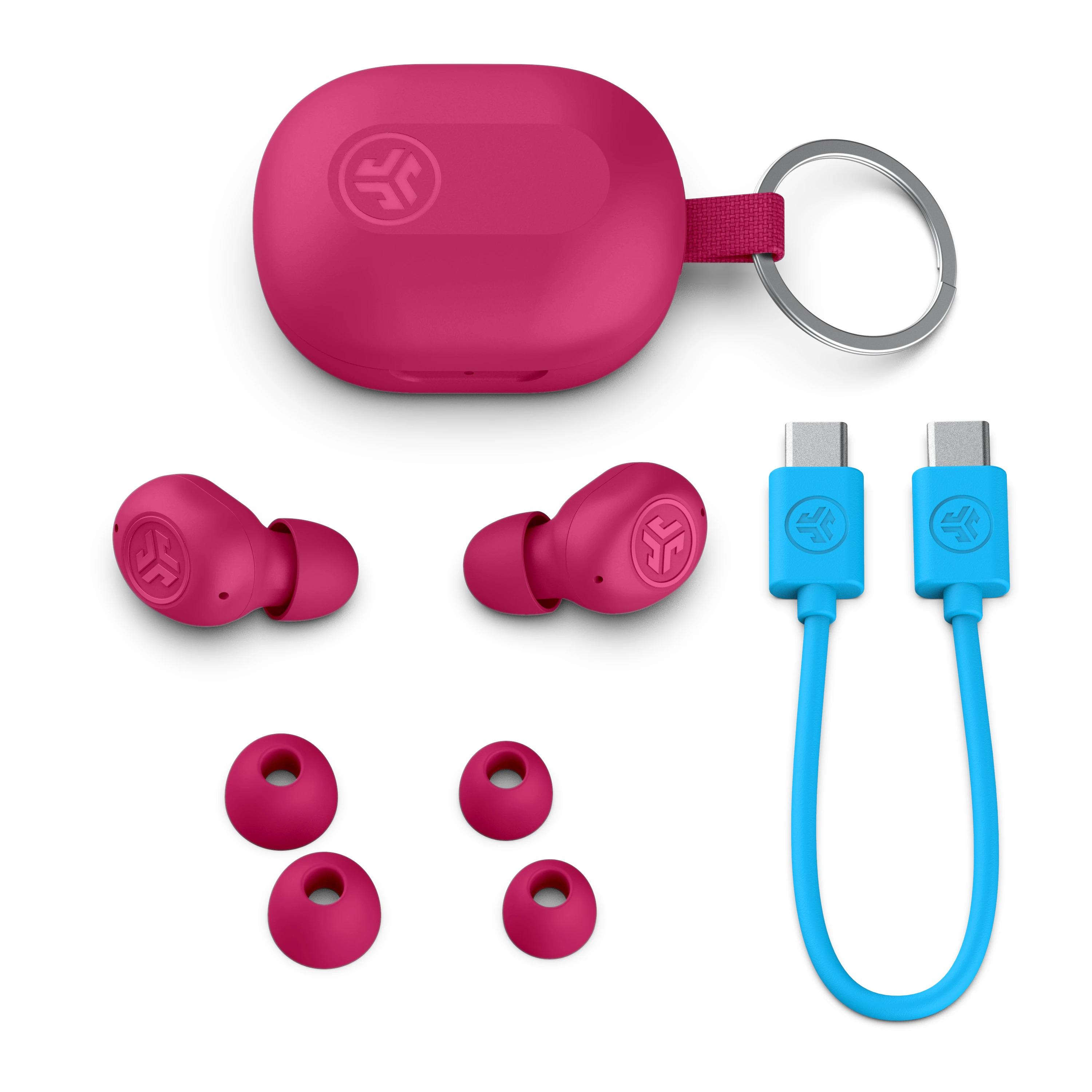 Наушники беспроводные JLab JBuds Mini Bluetooth 5.3 TWS Pink (IEUEBJBMINIRPNK124) - фото 8