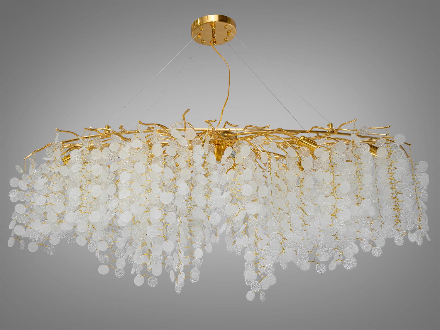 Люстра хрустальная подвесная 40 Вт Золотой (602-1000GD) Люстра хрустальная подвесная 40 Вт Золотой (602-1000GD)