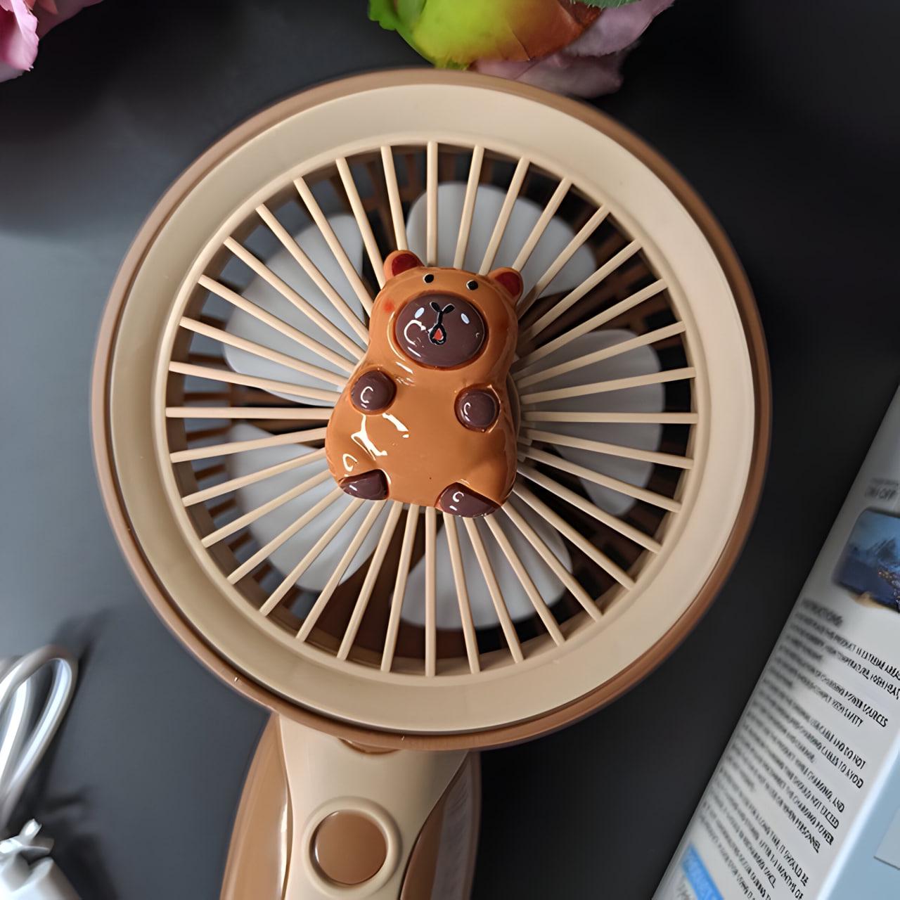 Дитячий вентилятор Капібара Коричневий (HK59-15C) - фото 4 Дитячий вентилятор Капібара Коричневий (HK59-15C) - фото 4